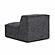 Mindy Charcoal Chenille Basketweave Armless Chair by TOV Furniture