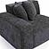 Mindy Charcoal Chenille Basketweave LAF Corner Chair by TOV Furniture