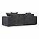 Mindy Charcoal Chenille Basketweave Modular Loveseat by TOV Furniture