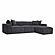 Mindy Charcoal Chenille Basketweave Modular Sectional by TOV Furniture