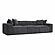 Mindy Charcoal Chenille Basketweave Modular Sofa by TOV Furniture