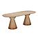 Fassa Terracotta Oval Indoor / Outdoor Dining Table by TOV Furniture