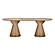 Fassa Terracotta Oval Indoor / Outdoor Dining Table by TOV Furniture