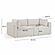 Hangover Cream Outdoor Modular Loveseat by TOV Furniture