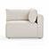 Hangover Cream Modular Outdoor Corner Chair by TOV Furniture