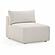 Hangover Cream Modular Outdoor Armless Chair by TOV Furniture