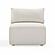 Hangover Cream Modular Outdoor Armless Chair by TOV Furniture