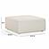 Hangover Cream Outdoor Ottoman by TOV Furniture