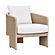 Alexa Cream Outdoor Armchair by TOV Furniture