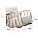 Violette Terracotta & Cream Outdoor Rocking Chair by TOV Furniture