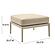 Kapri Taupe Outdoor Ottoman by TOV Furniture