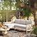 Dunes Cream Outdoor Sectional - LAF by TOV Furniture