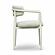 Annika Cream Textured Outdoor Dining Arm Chair by TOV Furniture
