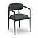Annika Black Textured Outdoor Dining Arm Chair by TOV Furniture