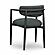 Annika Black Textured Outdoor Dining Arm Chair by TOV Furniture