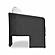 Alexa Black Rattan Performance Fabric Outdoor Armchair by TOV Furniture