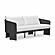Alexa Black Rattan Performance Fabric Outdoor Sofa by TOV Furniture