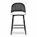 Alexa Black Rattan Performance Fabric Counter Stool by TOV Furniture