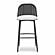 Alexa Black Rattan Performance Fabric Barstool by TOV Furniture