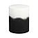 Matra Black and White Side Table by TOV Furniture