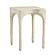 Skully Cream Textured Side Table by TOV Furniture