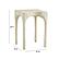 Skully Cream Textured Side Table by TOV Furniture