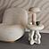 Maddie Cream Textured Side Table by TOV Furniture