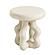Maddie Cream Textured Side Table by TOV Furniture