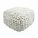 Cathy Cream Woven Pouf by TOV Furniture