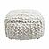 Cathy Cream Woven Pouf by TOV Furniture