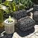 Chiara Outdoor Black Accent Pouf by TOV Furniture