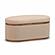 Olivier Ivory Boucle Oval Storage Ottoman by TOV Furniture