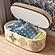 Olivier Cotton Oval Storage Ottoman by TOV Furniture