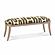 Arielle Olive & White Embroidered Bench by TOV Furniture