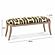 Arielle Olive & White Embroidered Bench by TOV Furniture