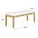 Amara Natural Woven Rattan Bench by TOV Furniture