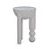 Morse White Wooden Accent Table by TOV Furniture