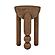 Morse Cognac Wooden Accent Table by TOV Furniture