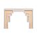 Suzie Cream & Rattan Console Table by TOV Furniture