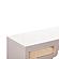 Suzie Cream & Rattan Console Table by TOV Furniture