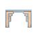 Suzie Pastel Blue & Rattan Console Table by TOV Furniture