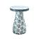 Halio Blue Floral Shell Side Table by TOV Furniture