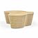 Slab Natural Seagrass Coffee Table by TOV Furniture