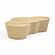 Slab Natural Seagrass Coffee Table by TOV Furniture