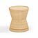 Henri Natural Rattan Side Table by TOV Furniture