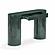 Mira Deep Green High Gloss Console Table by TOV Furniture