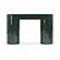Mira Deep Green High Gloss Console Table by TOV Furniture