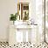 Mira Cream High Gloss Console Table by TOV Furniture