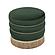 Lakka Green Velvet Ottoman by TOV Furniture