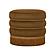Lakka Chocolate Velvet Ottoman by TOV Furniture